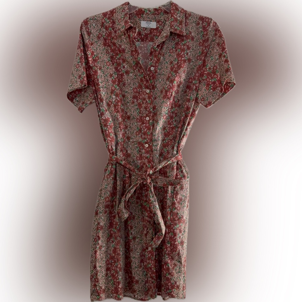 UNTUCKit Women's Floral Blouse - Red and Green